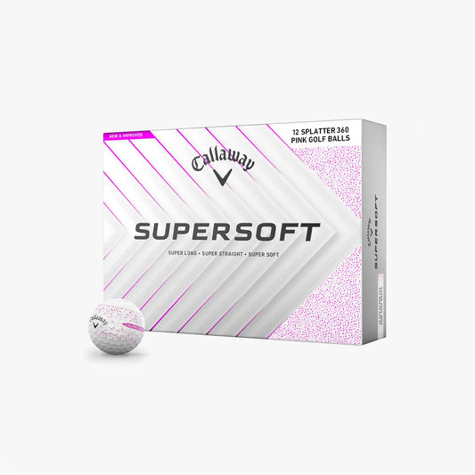 Callaway Supersoft Splatter 360 Pink 2025 Golf Balls