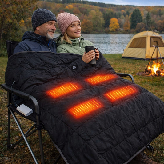 LITEGUEST Heated Camping Blanket – USB Powered Warmth for Outdoors - Mann