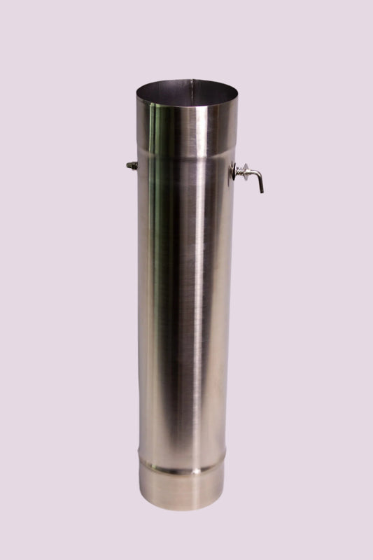 NSS Sauna Stove Chimney Pipe with Damper | 3.5" - Mann