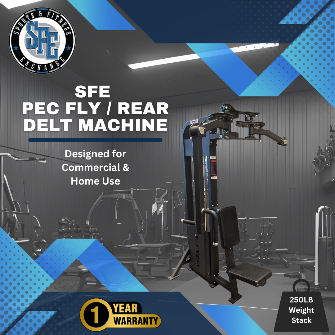 SFE Selectorized Pec Fly & Rear Delt Fly (Pec Deck) w/ 250lb Weight Stack