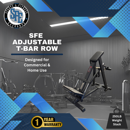 SFE Plate Loaded Chest Supported Adjustable T-Bar Row Machine