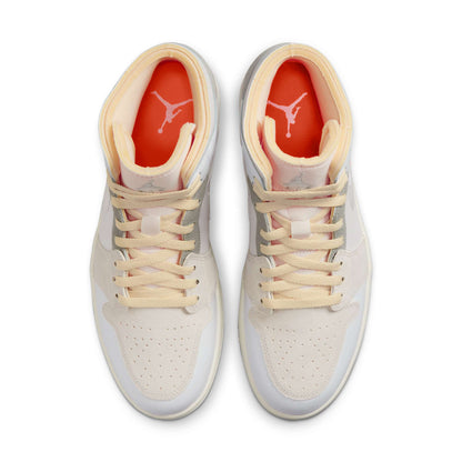 Jordan 1 Retro Mid SE Craft 'Inside Out - White Grey’