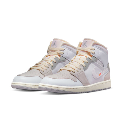 Jordan 1 Retro Mid SE Craft 'Inside Out - White Grey’