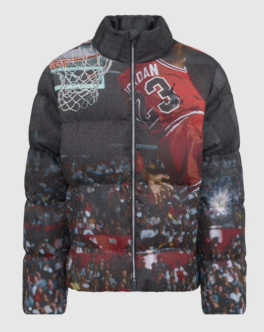 A Ma Maniére x Jordan All Over Print Puffer Jacquard Down Fill Jacket