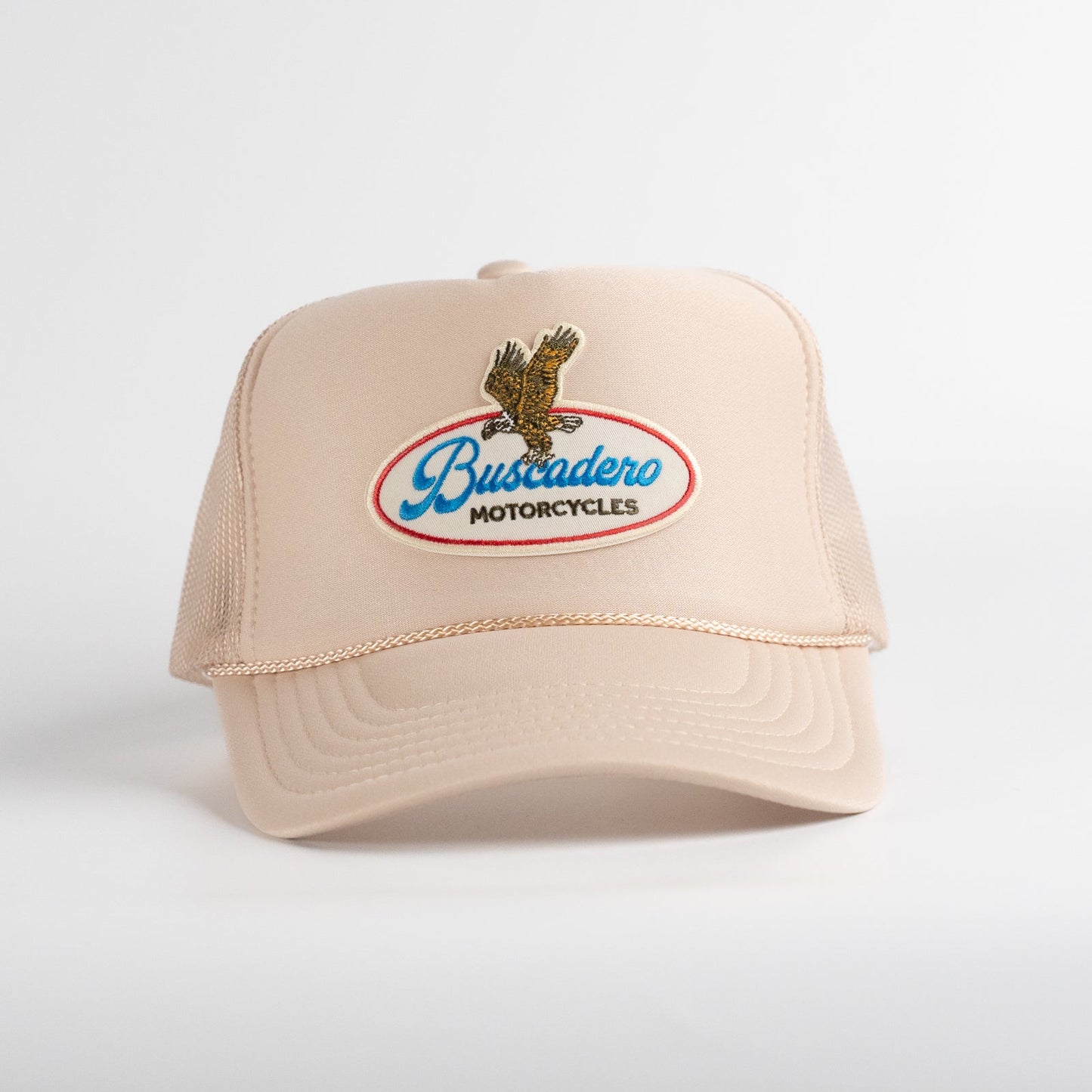 Buscadero Motorcycles 'Brew’ Foam Trucker Hat - Off White