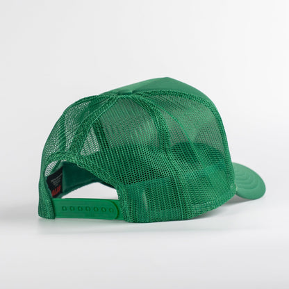 Buscadero Motorcycles 'Blue Barrel’ Foam Trucker Hat - Green