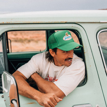 Buscadero Motorcycles 'Brew’ Foam Trucker Hat - Green