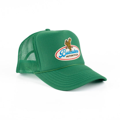 Buscadero Motorcycles 'Brew’ Foam Trucker Hat - Green