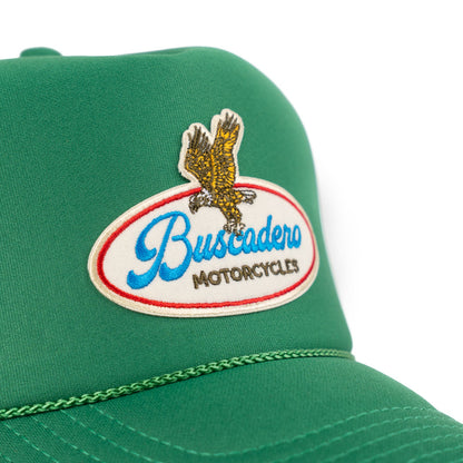 Buscadero Motorcycles 'Brew’ Foam Trucker Hat - Green