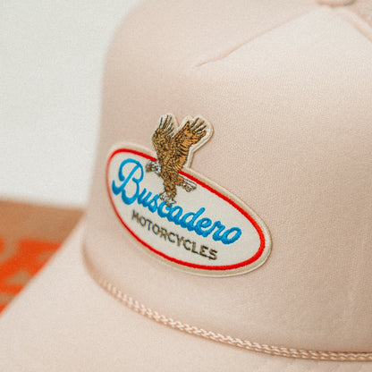 Buscadero Motorcycles 'Brew’ Foam Trucker Hat - Off White