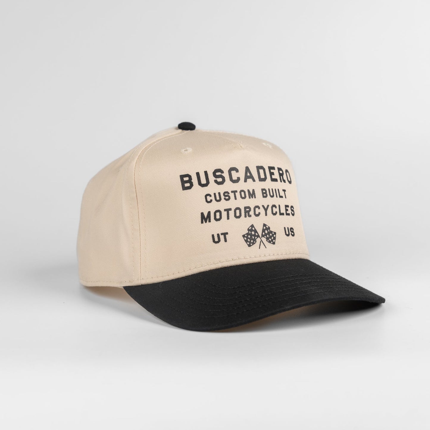 Buscadero Motorcycles 'Flags' Two Tone Mid Profile Hat