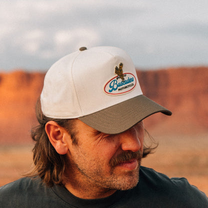Buscadero Motorcycles 'Brew' Two Tone Mid Profile Hat