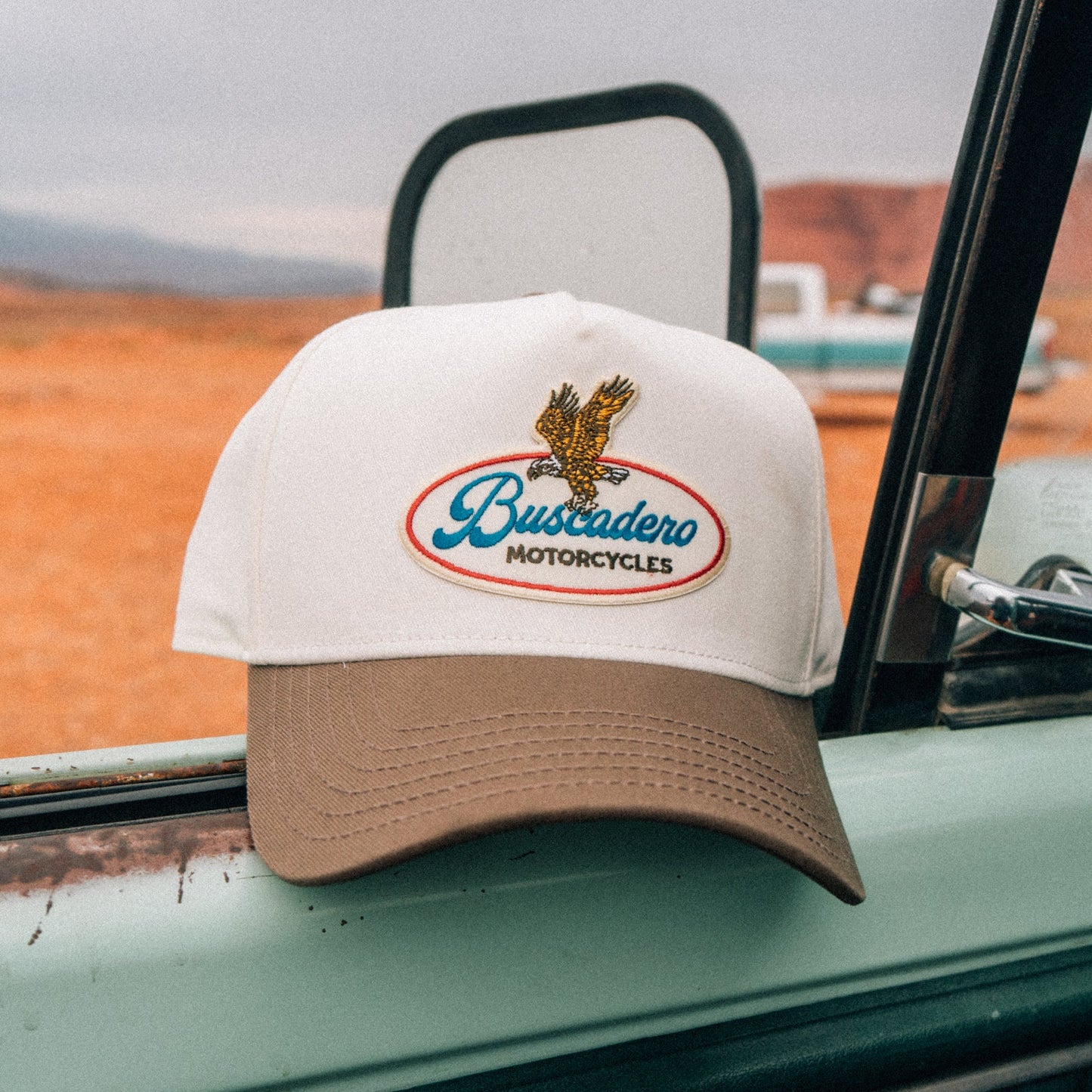Buscadero Motorcycles 'Brew' Two Tone Mid Profile Hat