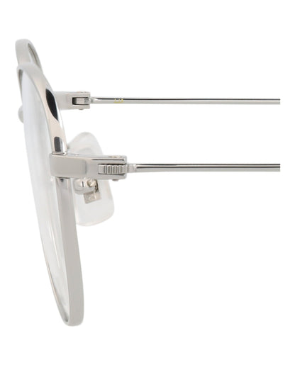 Dunhill Round-Frame Titanium Optical Frames 'Silver'