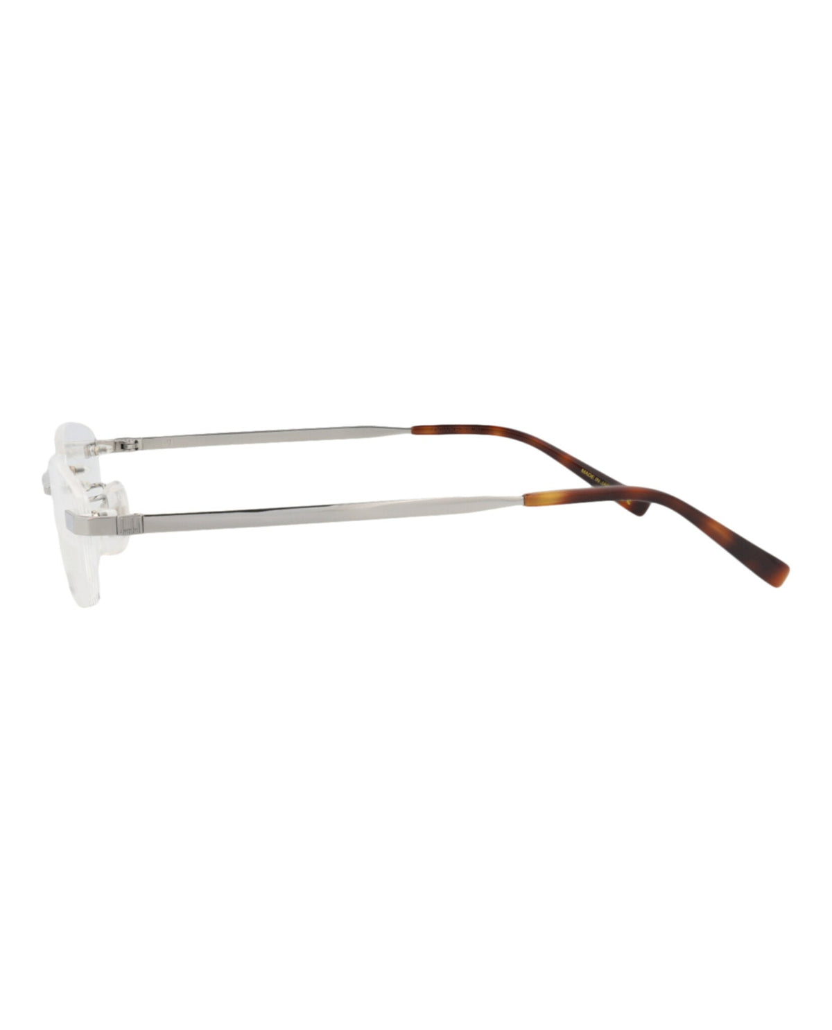 Dunhill Square-Frame Titanium Optical Frames 'Silver'