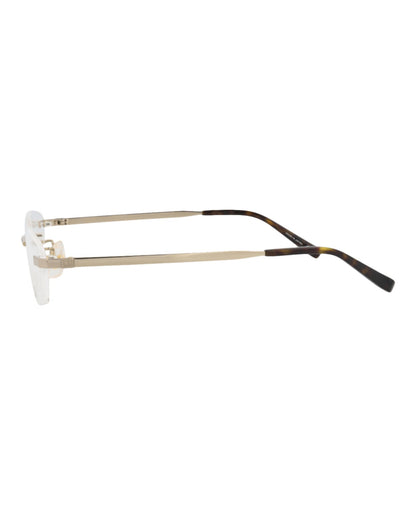 Dunhill Square-Frame Titanium Optical Frames 'Gold'