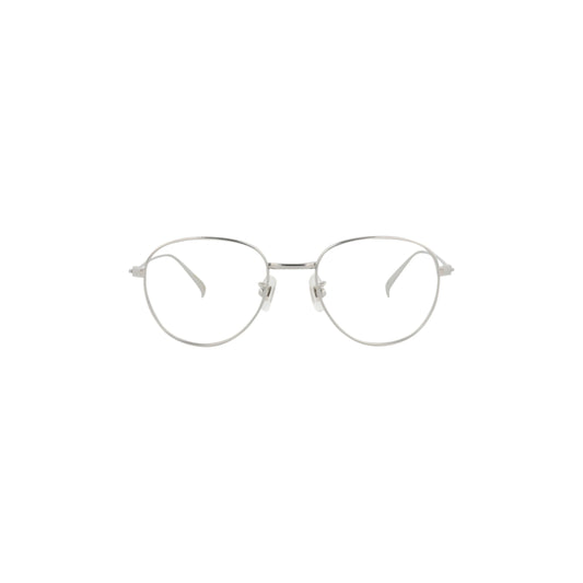 Dunhill Round-Frame Titanium Optical Frames 'Silver'