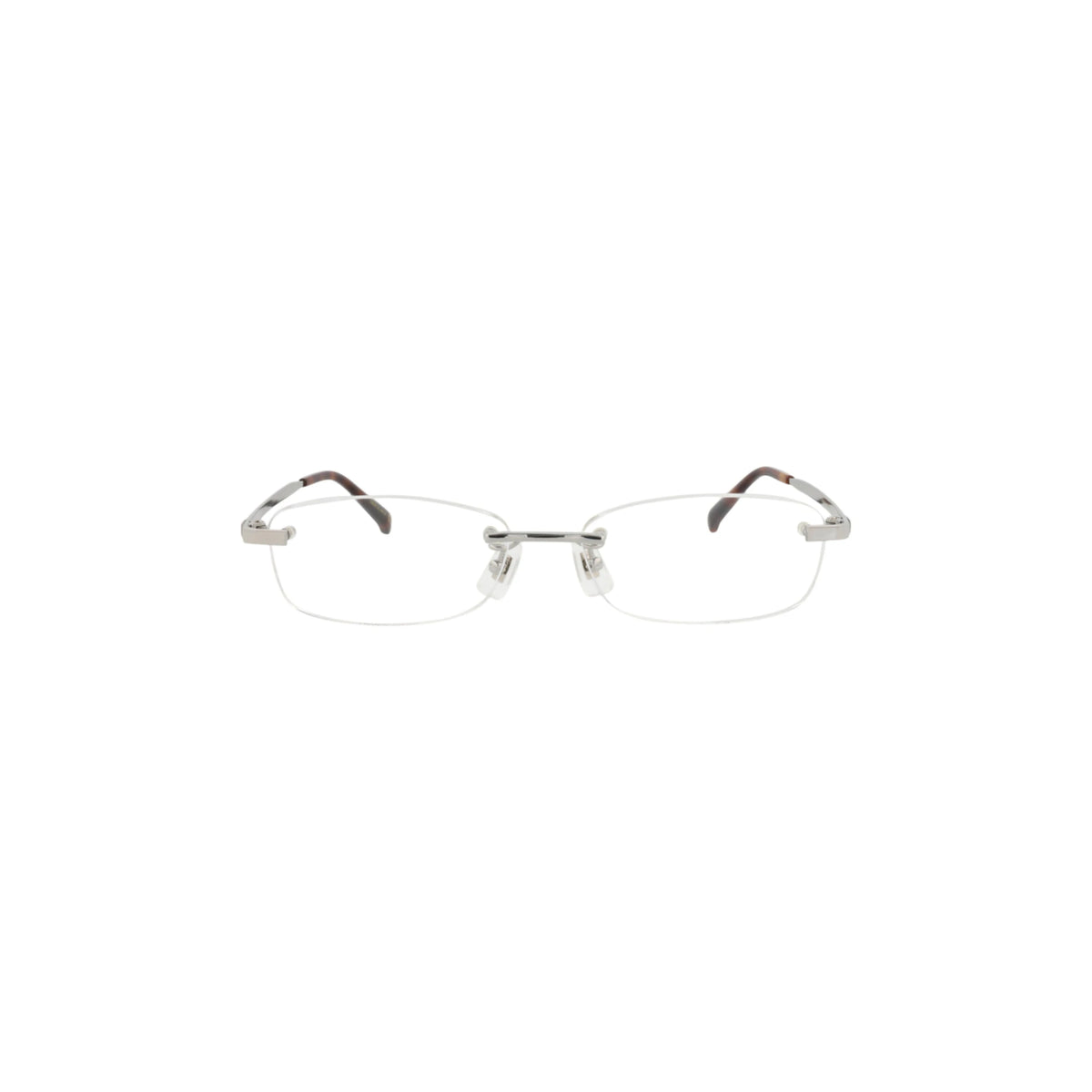 Dunhill Square-Frame Titanium Optical Frames 'Silver'