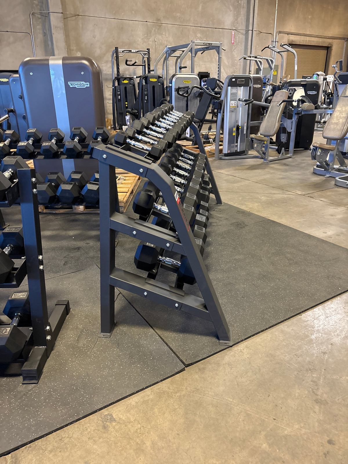 SFE Commercial Dumbbell Rack, 15 Pairs
