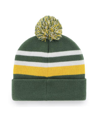 Green Bay Packers - Dark Green State Line Cuff Knit Beanie, 47 Brand - Mann