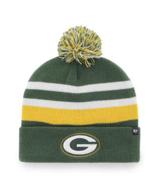 Green Bay Packers - Dark Green State Line Cuff Knit Beanie, 47 Brand - Mann