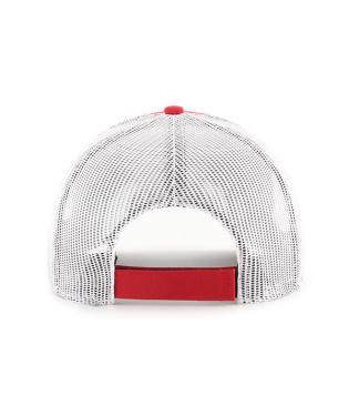 Tampa Bay Buccaneers - Red Trucker Clean Up Hat W/Strap, 47 Brand - Mann