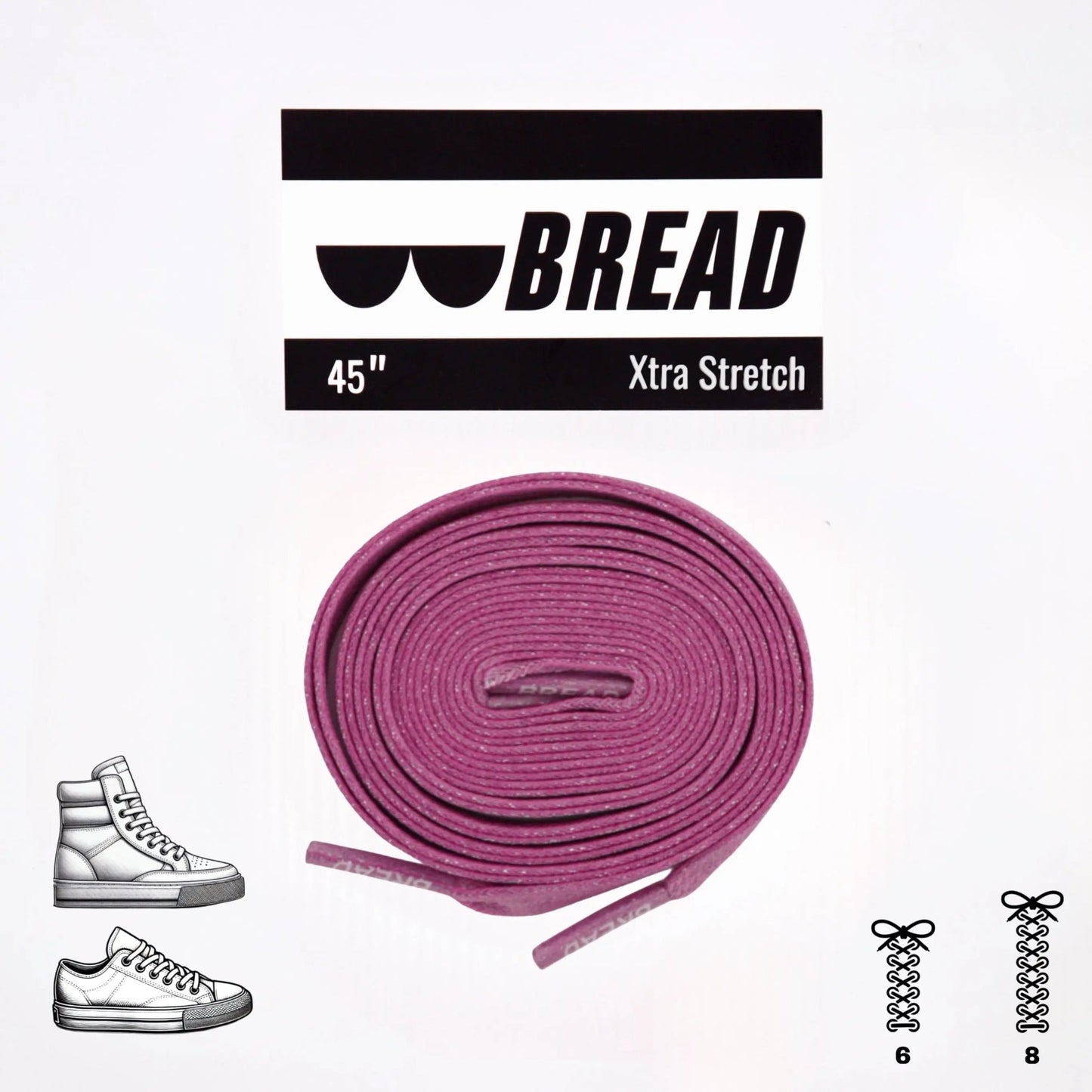 BREAD Laces 'Pretty Pink'