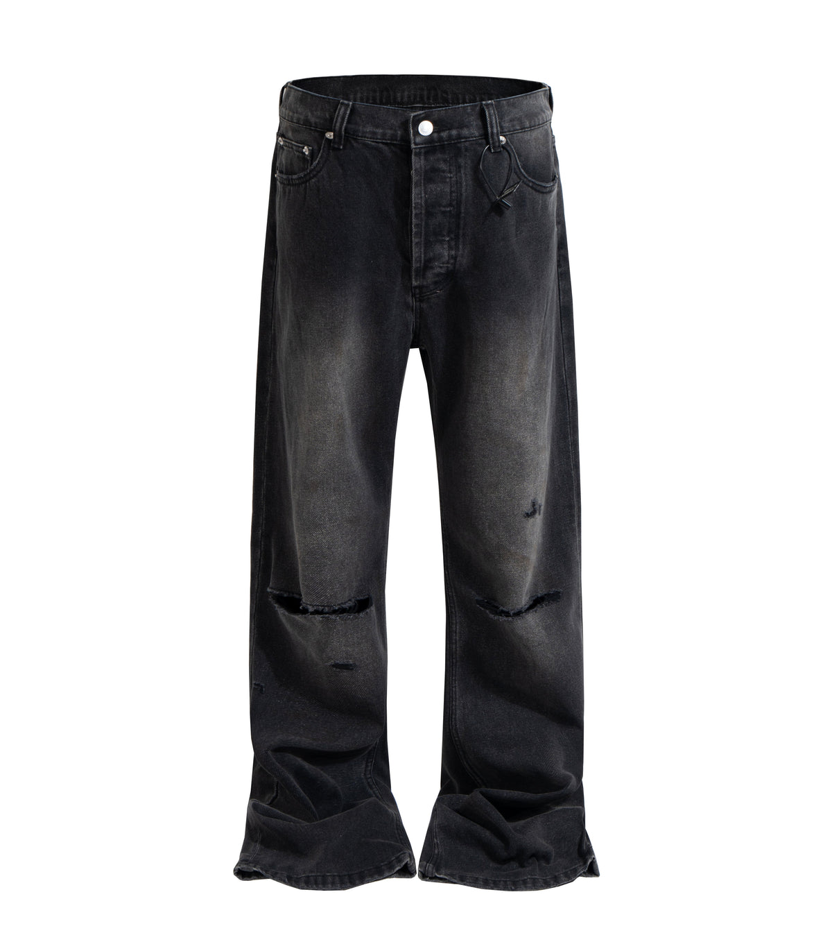 UNDEVELOPED Noir Split Knee Denim