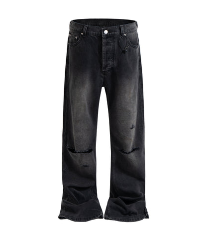 UNDEVELOPED Noir Split Knee Denim