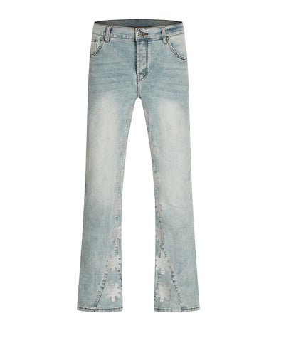UNDEVELOPED Stone Asterisk Flare Denim