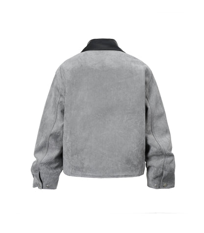 UNDEVELOPED Grey Suede Work Jacket