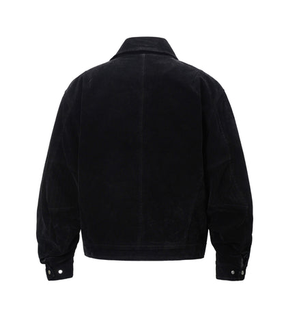 UNDEVELOPED Noir Suede Work Jacket