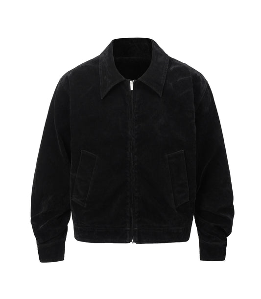 UNDEVELOPED Noir Suede Work Jacket