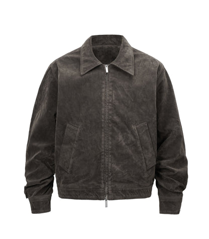 UNDEVELOPED Brown Suede Work Jacket