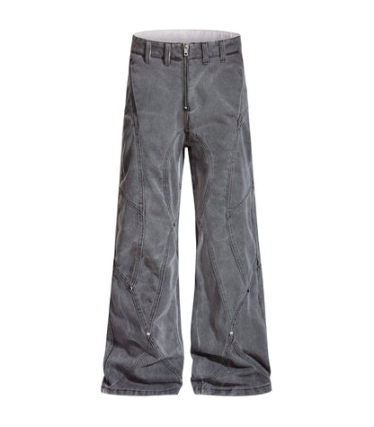 UNDEVELOPED Grey Panel Denim