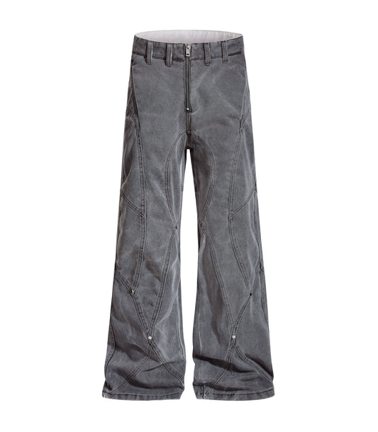 UNDEVELOPED Grey Panel Denim