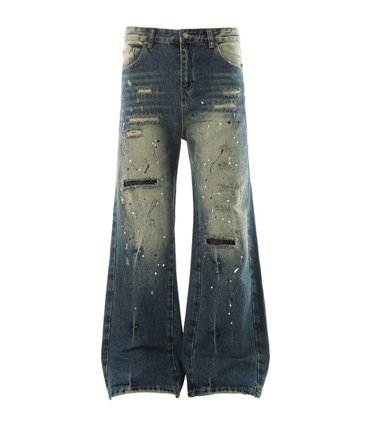 UNDEVELOPED Suture Painter Flare Denim