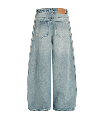 UNDEVELOPED Wideboy Striped Denim