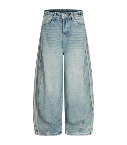 UNDEVELOPED Wideboy Striped Denim