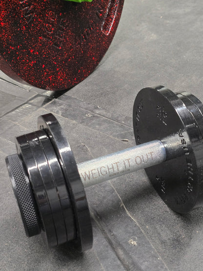 Weight It Out - Standard 1" Cast Iron Machined Loadable Dumbbell Sets