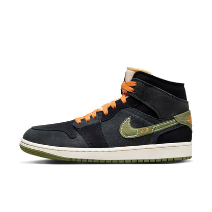 Jordan 1 Retro Mid SE Craft 'Anthracite Light Olive'