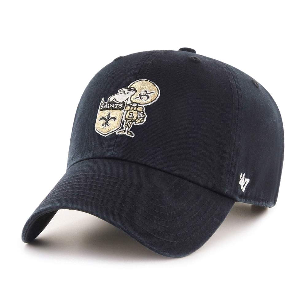 New Orleans Saints - Legacy Black Clean Up Hat, 47 Brand - Mann