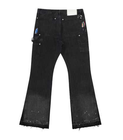 UNDEVELOPED Noir Split Painters Denim