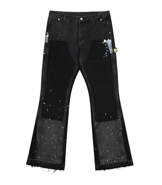 UNDEVELOPED Noir Split Painters Denim