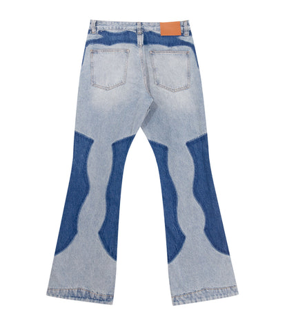 UNDEVELOPED Azul Split Patchwork Denim
