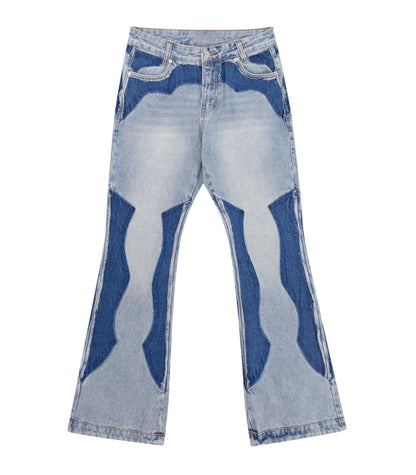 UNDEVELOPED Azul Split Patchwork Denim