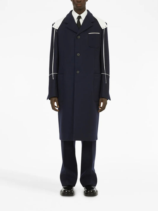 Ferragamo Single-Breasted Hooded Coat - Mann
