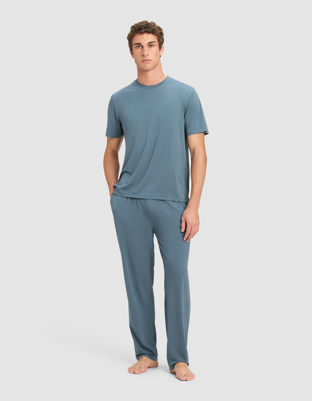 Cozy Earth First Layer Pajama Short Sleeve Tee & Pant Set