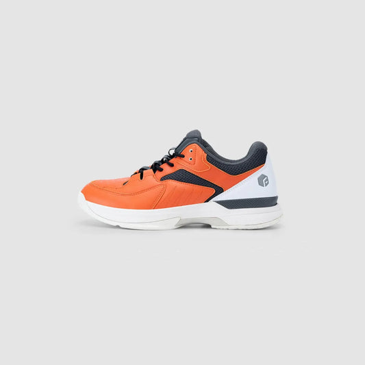 FitVille Men's Court Tennis Amadeus V1 (Orange/White Grey)