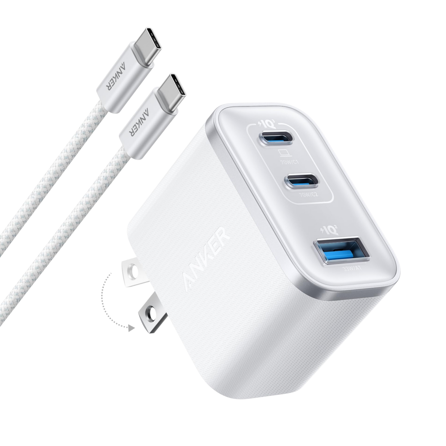 Anker Nano Charger (70W, 3 Ports) - Mann